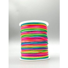 Egem Aksesuar Gökkuşağı Renk Paraşüt Ipi - 100 Metre 1 Makara