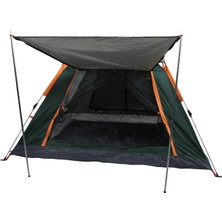 Kaite Tam Otomatik Su ve Rüzgar Geçirmez Gölgelikli Tenteli 6 Kişilik Kamp Çadırı 240*240*155CM
