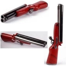 Tech Lighter Gift Kişiye Özel Çift Namlulu Tüfek Şekilli Çakmak
