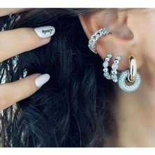 Accessorize Zirkon Halka Geçmeli Küpe