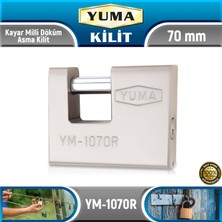 Yuma 70 mm Döküm Kayar Milli Asma Kilit YM-1070R