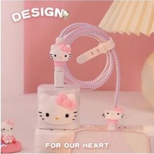 Beboss Hello Kitty Kablo Koruyucu ve Şarj Koruyucu