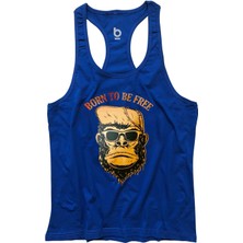 Bluu Bornfree Fitness Gym Tank Top Sporcu Atleti