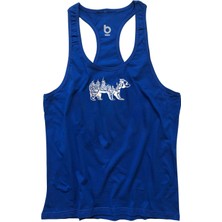 Bluu Bearx Fitness Gym Tank Top Sporcu Atleti
