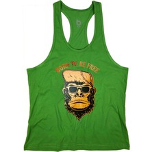 Bluu Bornfree Fitness Gym Tank Top Sporcu Atleti