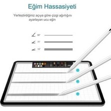 Gökmer Apple Ipad Pencil Tablet Kalemi Ipad7-8-9-10 Ipad Air3-4-5 Ipad Pro3-4-5-6 Ipad Mini Uyumlu Beyaz