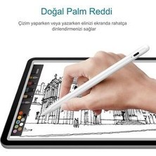 Gökmer Apple Ipad Pencil Tablet Kalemi Ipad7-8-9-10 Ipad Air3-4-5 Ipad Pro3-4-5-6 Ipad Mini Uyumlu Beyaz
