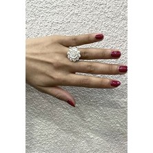 Agai Silver Papatya Model Telkari El Işçiliği Gümüş Kadın Yüzük