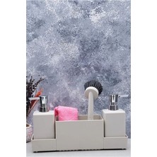 Arow Meliore Akrilik Sıvı Sabunluk 4'lü Mutfak Sabunluk (Havlu Dahil Değildir)