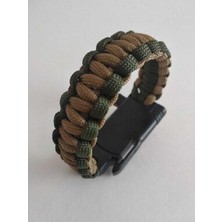 Paracord Survival Bileklik Bıçak Pusula Ateş Başlatıcı Magnezyum ve Ikaz Düdüğü