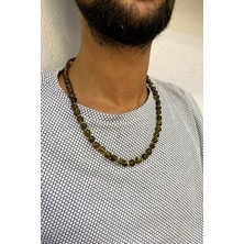 Agai Silver Bitki Fosilli Orijinal Damla Kehribar Kolye