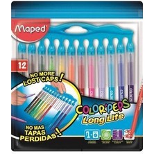 Maped Color Peps Long Life Keçeli Kalem 12 Renk Plastik Kutu 3154148450450