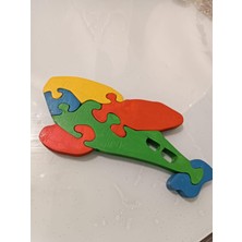 Minik Deha Oyuncak Ahşap Uçak Puzzle