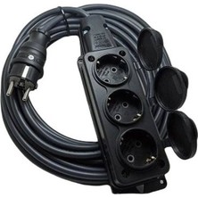 Hiva HV808 30 Metre 3 Lü Kauçuk Uzatma Kablo  3x2,5