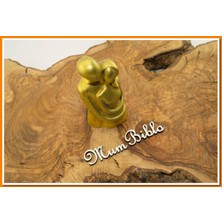 Mum Biblo Sarılan Çift Biblo Altın Renk Model 1