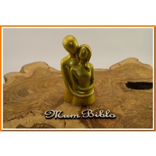 Mum Biblo Sarılan Çift Biblo Altın Renk Model 1