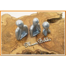 Mum Biblo Düşünen Insanlar Biblo Gümüş Renk Model 1 Set