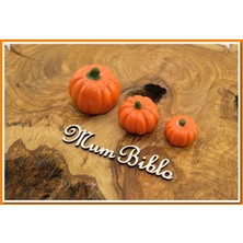 Mum Biblo Balkabağı Biblo Üçlü Set