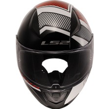 Ls2 Rapıd 2 Extra Beyaz-Kırmızı Kapalı  Kask