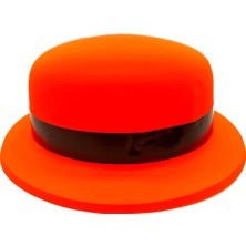 Colezium Neon Partisi Turuncu Renk Melon Plastik Parti Şapkası (Clz)