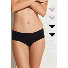 Pierre Cardin 6'lı Ekonomik Paket Dikişsiz Iz Yapmayan Clean Cut Hipster Model Micro Külot (Pamuklu Ağ)