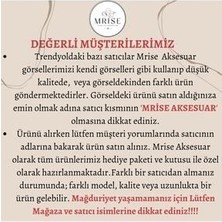 Mrise Çift Renk Çelik Zirkon Taşlı Küpe