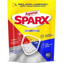 Asperox Sparx Diamond Bulaşık Makinesi Kapsülü 40'lı x 8 Adet