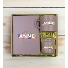 Bk Gift Kişiye Özel İsimli Dtf Anne Temalı Hediye Seti
