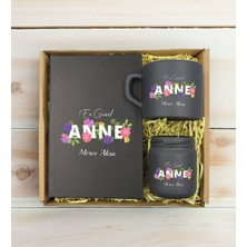 Bk Gift Kişiye Özel İsimli Dtf Anne Temalı Hediye Seti