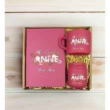 Bk Gift Kişiye Özel İsimli Dtf Anne Temalı Hediye Seti