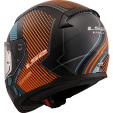 Ls2 Rapıd 2 Extra Mat Gri-Neon Turuncu Kapalı  Kask