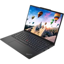 Lenovo E14 21JLEMC9TA I7-1335U 16GB 512SSD MX550 14" Fullhd+ W11P Taşınabilir Bilgisayar