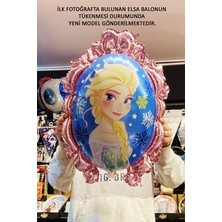 Parti Avm Frozen Elsa Mavi Rakamlı Balon Seti Konfetili Şeffaf Balonlu Karlar Kraliçesi Elsalı Balon Seti