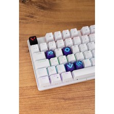 Makerpax Valorant Omen Keycaps, Q-E-X-C Mekanik Klavye Tuşu