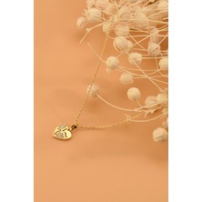 ÇGK KUYUMCULUK Taşlı Kalp Altın Kolye CGKKLY111