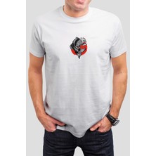 Balık Baskılı Beyaz Tişört C920