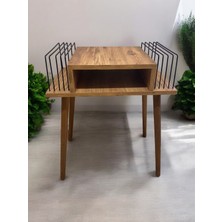 Rmd Shop Plak Ve Pikap Sehpası 2 Li Atlantik Çam Ahşap Ayaklı
