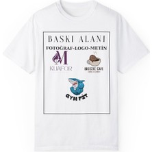 Kişiye Özel Fotoğraf Logo Metin Göğüs Veya Sırt Baskılı  Tişört