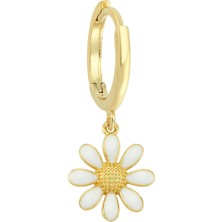 Altın Sepeti Altın Papatya Tek Küpe