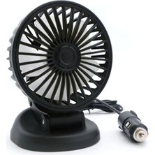 Techmaster Araç Araba Otomobil Mini Vantilatör Fan Pervane Soğutucu 12V FAN20