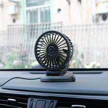 Techmaster Araç Araba Otomobil Mini Vantilatör Fan Pervane Soğutucu 12V FAN20