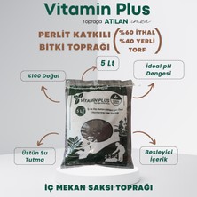 Vitamin Plus Özel Karışım Perlit Katkılı Bitki Toprağı 5 Lt Salon Saksı Bitki Harcı