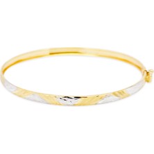 Altın Sepeti Iki Taraflı Altın Kelepçe Bilezik