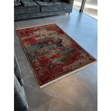 Rugs Modern Çok Renkli Soyut Geleneksel Motif Desenli Kreatif Vintage Dekoratif Halı 2979