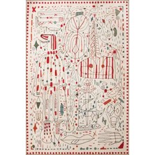 Rugs Modern Çok Renkli Soyut Figür Desenli Modern Dekoratif Halı 3313