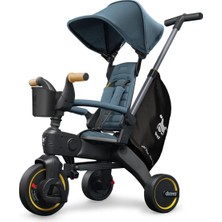 Doona Liki Trike Tek Parça Katlanır 3 Tekerlekli Bebek Bisikleti S5-Ocean Blue