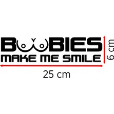 Mıgnatıs Boobies Make Me Smile Oto Araba Cam Sticker Çıkartma, Kamyonlar, Motosikletler Için