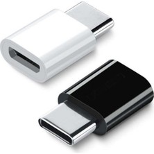 Mabs Tech Micro USB To Type-C Şarj Dönüştürücü Otg, Micro USB Kablolarını Type-C Cihazlara Uyumlu Hale Getirir