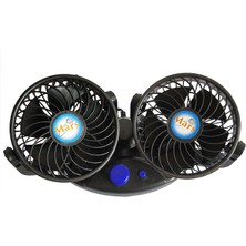 Techmaster Araç Araba Otomobil 2 Li Vantilatör Fan Pervane Soğutucu 12V X816