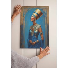 Pabneva Çerçevesiz Antik Mısır Kraliçesi Nefertiti Posteri, Ev Mutfak Salon Duvar Dekorasyonu, Çerçevesiz Tablo